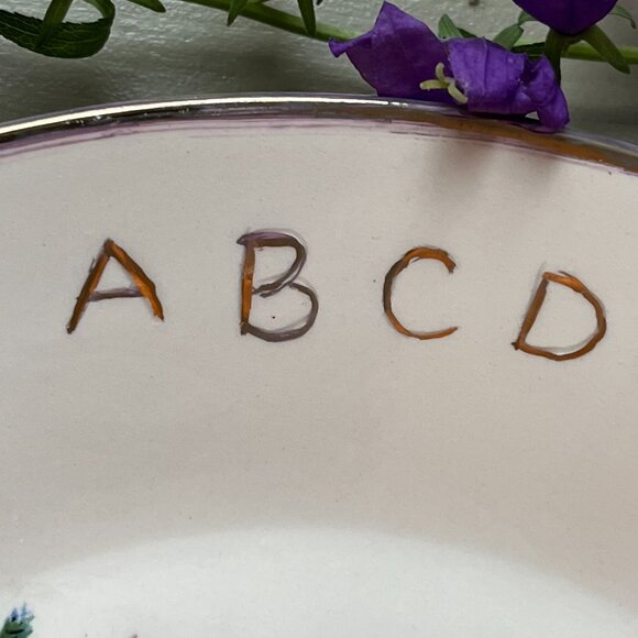 Vtg Collectible Decorative Plate Girl with Goat Little Boo Peep 1972 Signed MCW - Picture 7 of 15